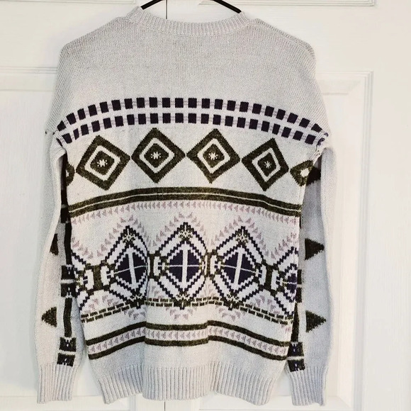 J. Crew Fair Isle Wool Mohair Relaxed Holiday Ski Sweater Small Nordic Scandi - Picture 7 of 7